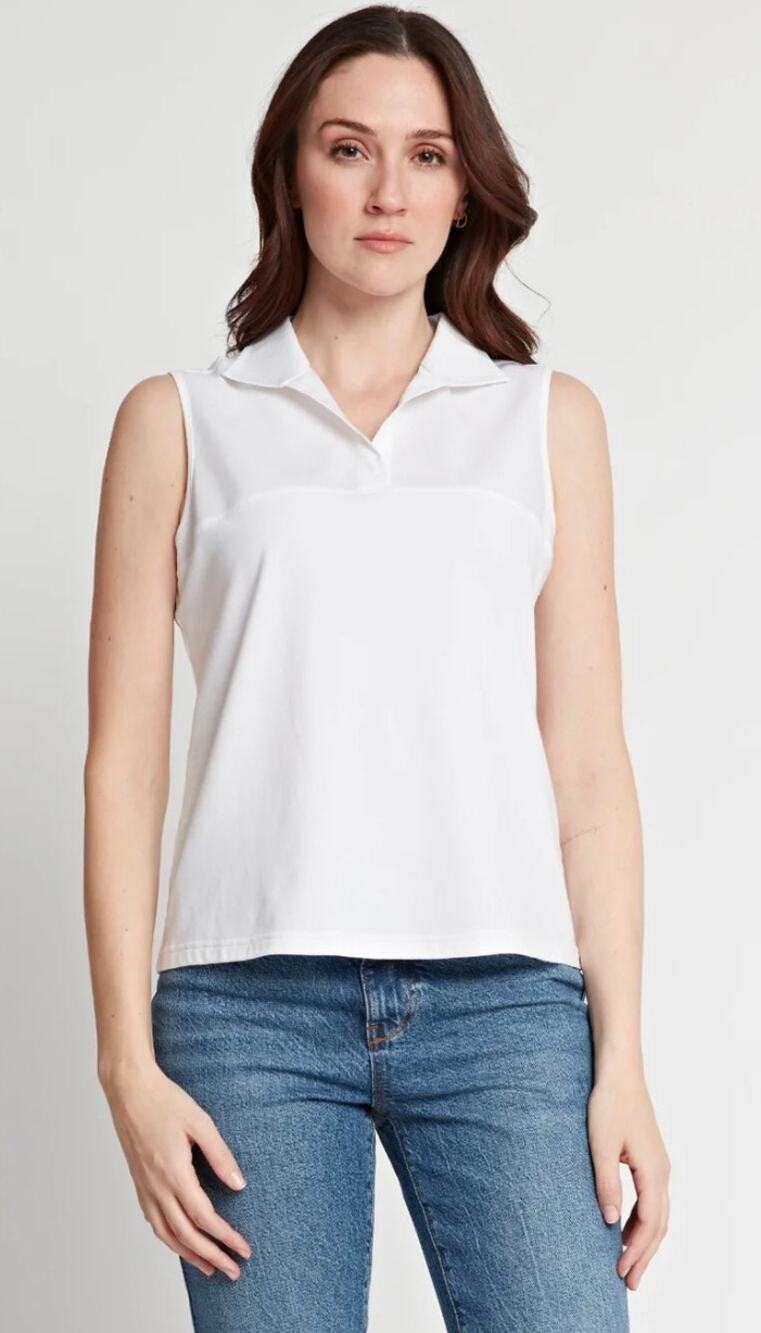 Hinson Wu Top Emma Sleeveless White Foundation Layer size Medium